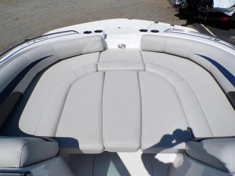 Slide: The Image of 2023 Hurricane SunDeck 187 OB boat with spacious seating area. - 26