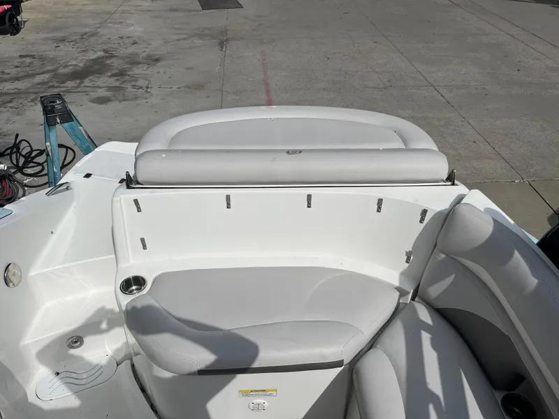 Slide: The Image of 2017 Hurricane SD 2400 I/O boat interior seating area. - 18