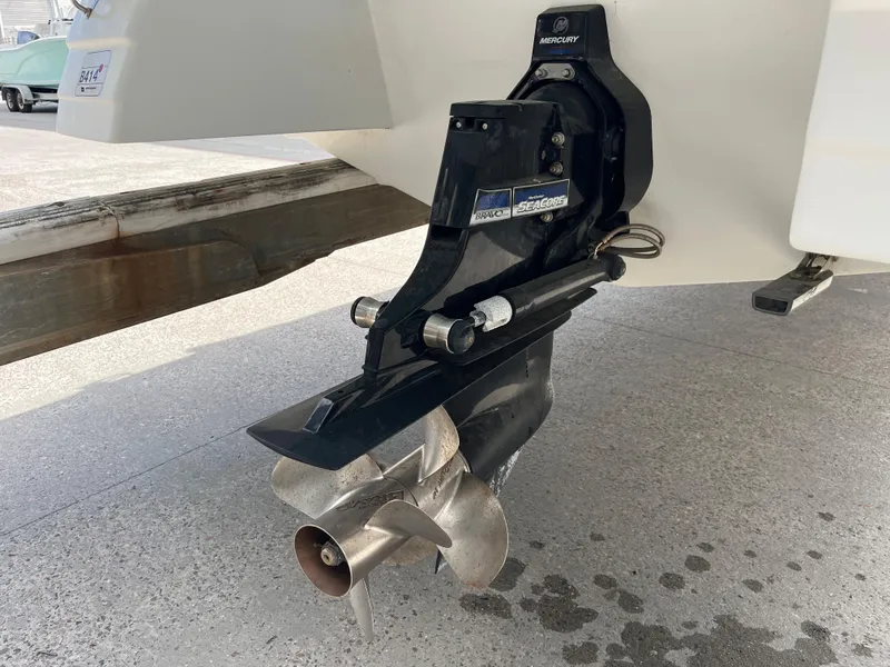 Slide: The Image of 2017 Hurricane SD 2400 I/O boat stern drive and propeller. - 24