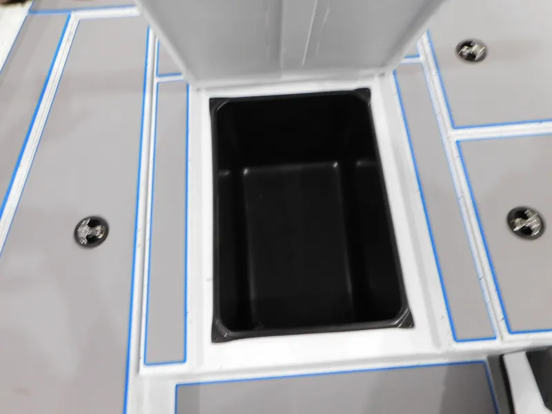 Slide: The Image of 2023 Xpress H18C boat storage compartments and livewell. - 8