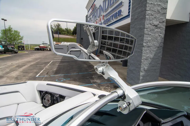 Slide: The Image of 2021 MasterCraft XStar boat rearview mirror at Big Thunder Marine. - 30