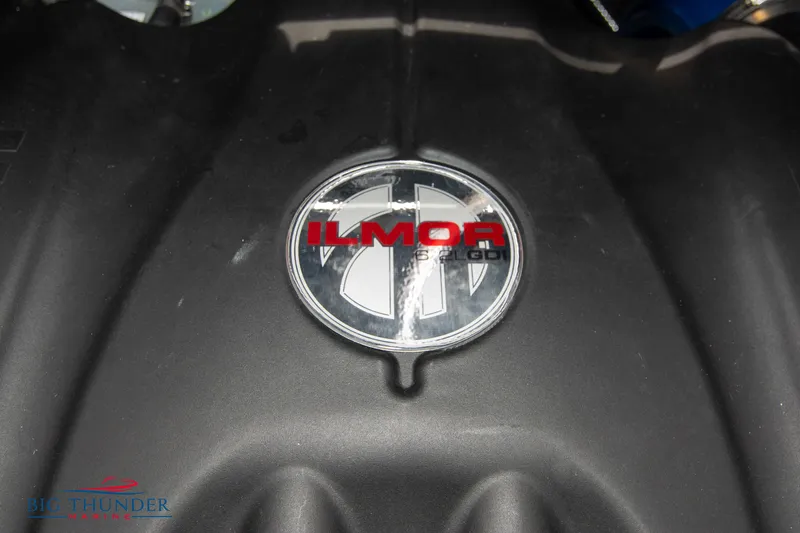 Slide: The Image of 2021 MasterCraft XStar Ilmor engine close-up. - 49