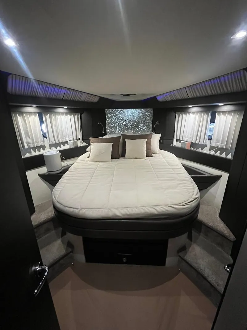 Slide: The Image of Luxurious bedroom interior of 2017 Marquis 500 Sport Yacht with modern design. - 38