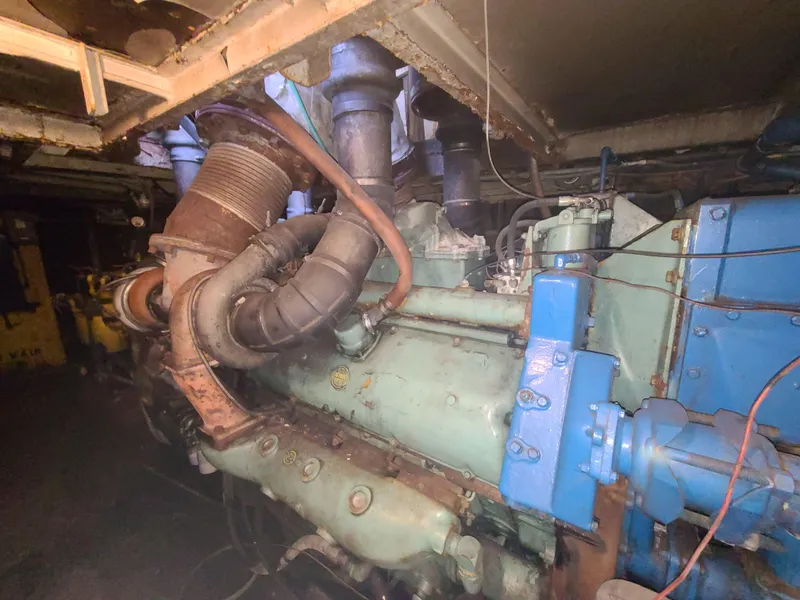 Slide: The Image of Engine of 1903 Johnson Brother Tug 64, vintage maritime machinery - 37