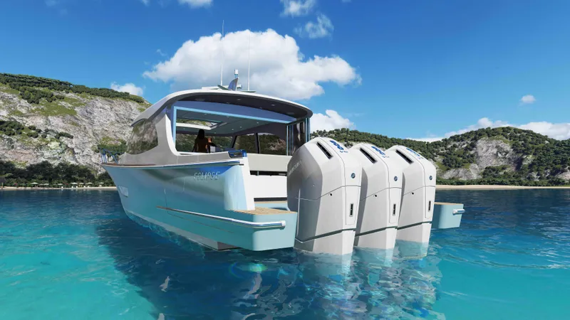 Slide: The Image of Eclipse 605 Exterior Port and Motors - 1