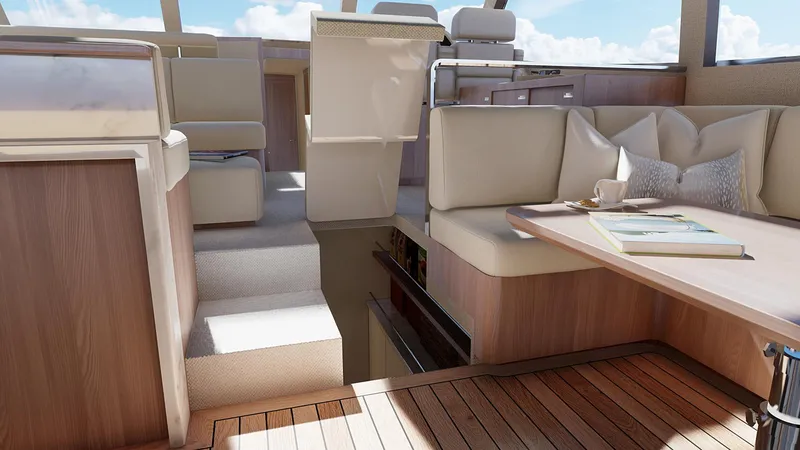 Slide: The Image of Eclipse 605 Interior - Utility Space Access Open - 16