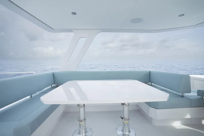 Slide: The Image of Modern Two Oceans 555 yacht interior with ocean view, 2025 model. - 15