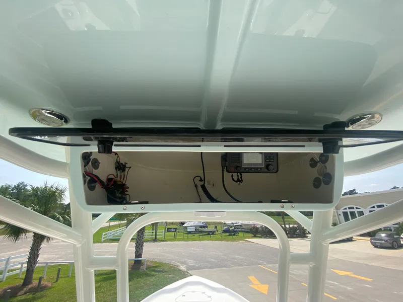 Slide: The Image of 2024 Key West 230 Bay Reef boat console and electronics. - 15