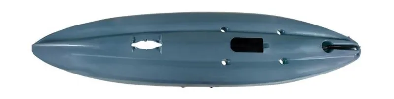 Slide: The Image of 2023 Lightning Kayaks Nomad, top view of blue kayak hull. - 3