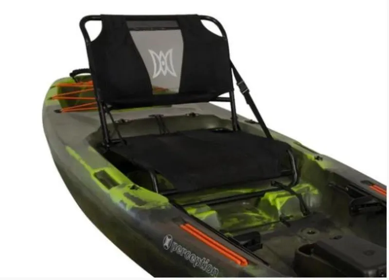 Slide: The Image of 2023 Perception Kayaks Pro 10, green and black kayak with adjustable seat. - 4