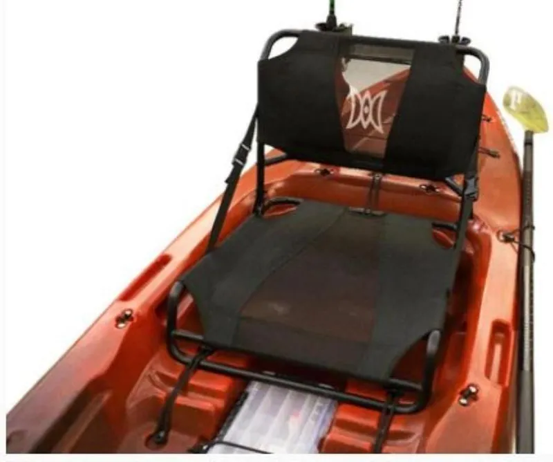 Slide: The Image of 2023 Perception Kayaks Pro 12 with comfortable seating and paddle. - 3