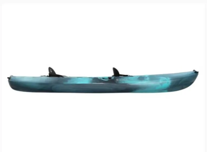 Slide: The Image of 2023 Perception Kayaks Rambler 13.5 in blue, side view. - 12