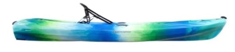 Slide: The Image of 2023 Perception Kayaks Tribe 11.5 in blue and green gradient. - 2
