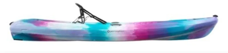 Slide: The Image of 2023 Perception Kayaks Tribe 11.5 in vibrant multicolor design. - 3