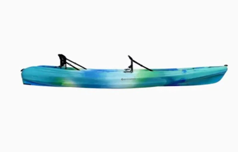 Slide: The Image of 2023 Perception Kayaks Tribe 13.5 in blue-green gradient. - 10