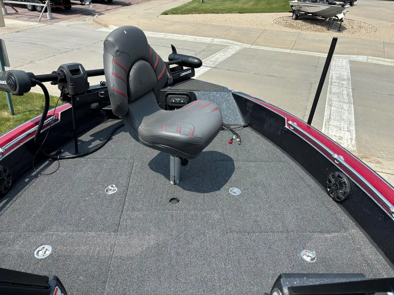 Slide: The Image of 2023 Nitro ZV20 Pro fishing boat with a comfortable captain's chair and advanced controls. - 5