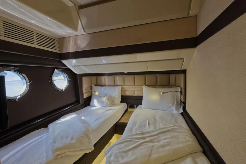 Slide: The Image of Twin bed cabin interior of 2015 Azimut 64 Flybridge yacht. - 37