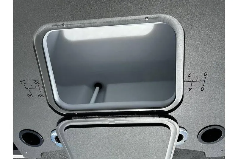 Slide: The Image of Open storage compartment on 2026 Bennington 20 SS Family/Fishing boat. - 18