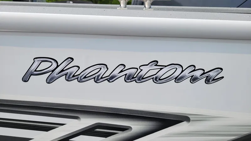 Slide: The Image of "Phantom" logo on 2026 Smoker Craft Phantom 18 X2 boat. - 17