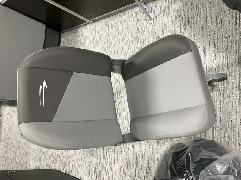 Slide: The Image of Gray and black seat of 2025 Bennington 188 SS Family Fish Pontoon. - 5