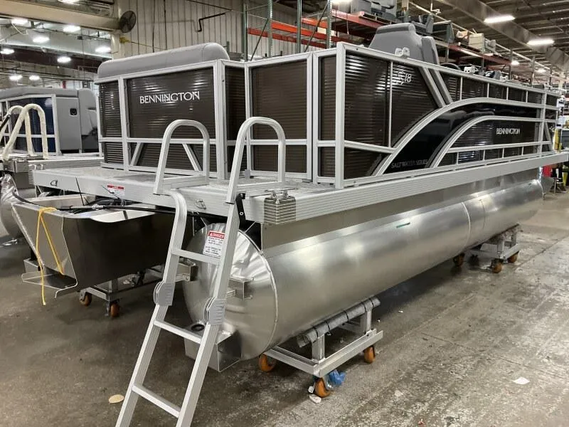 Slide: The Image of 2025 Bennington 188 SS Family Fish Pontoon in stock at a showroom. - 8