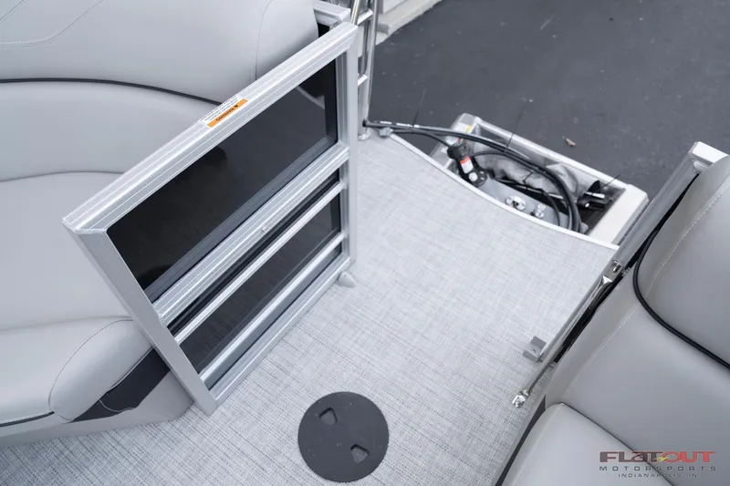 Slide: The Image of 2023 South Bay 224RSLE275 boat interior with seating and gate. - 24