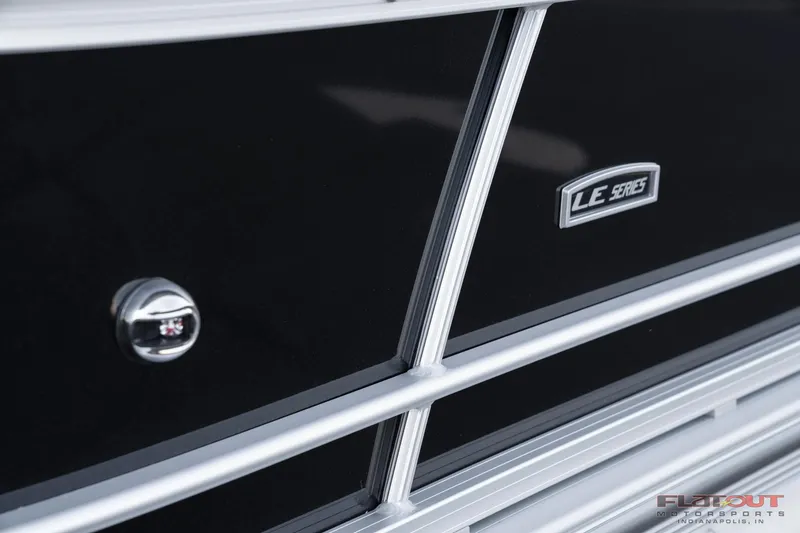 Slide: The Image of Close-up of 2023 South Bay 224RSLE275 LE Series pontoon boat exterior. - 3
