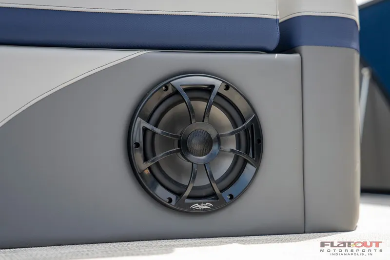 Slide: The Image of 2023 South Bay 525 3.0 Entertain 200HP boat speaker detail. - 19