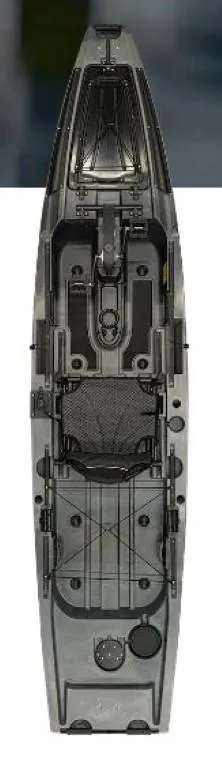 Slide: The Image of Top view of 2023 Native Watercraft Propel 12.5 Max kayak - 2