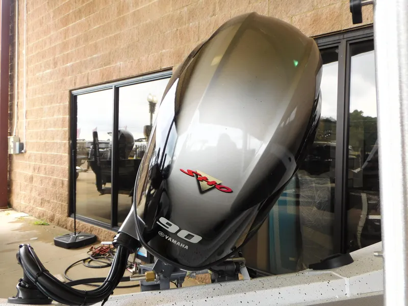 Slide: The Image of 2023 Xpress H17 boat with Yamaha 90 outboard motor. - 8