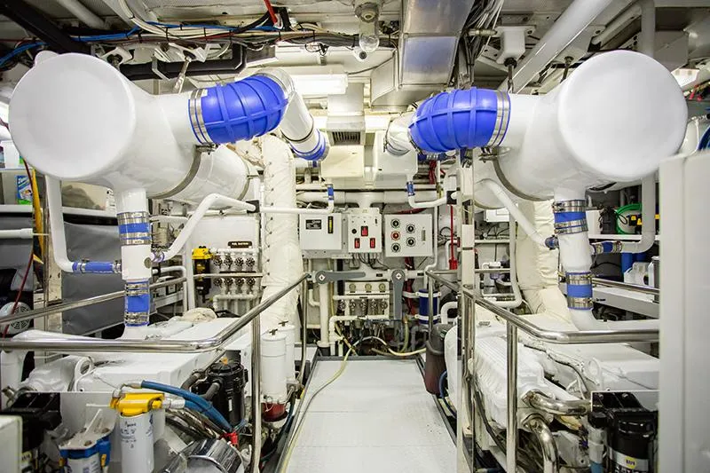 Slide: The Image of Electrical control room with panels, tools, and safety equipment on a Burger Classic 1966 vessel. - 36