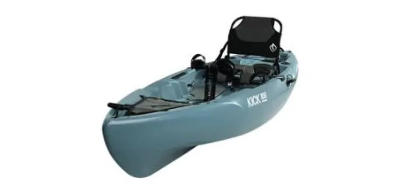 Slide: The Image of 2023 Lightning Kayaks Kick 106, blue kayak with adjustable seat. - 8