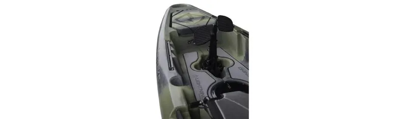 Slide: The Image of 2023 Lightning Kayaks Strike HD close-up of deck and pedal system. - 5