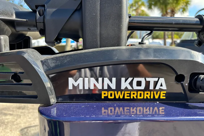 Slide: The Image of Minn Kota PowerDrive motor on 2023 Tracker Pro Guide V-175 WT boat. - 13