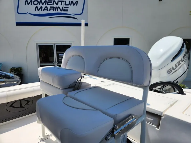 Slide: The Image of 2023 Sea Born FX22 Bay boat at Momentum Marine dealership. - 5