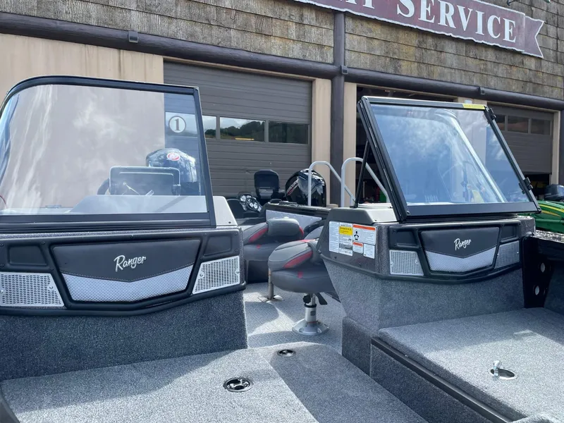 Slide: The Image of 2023 Ranger VX1788 WT boat with dual consoles and windshields. - 4