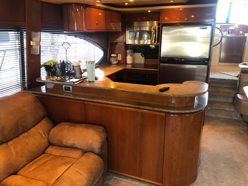 Slide: The Image of Interior of 2007 Meridian 580 Pilothouse yacht. - 13