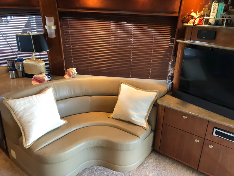 Slide: The Image of Luxurious interior of a 2007 Meridian 580 Pilothouse yacht. - 15
