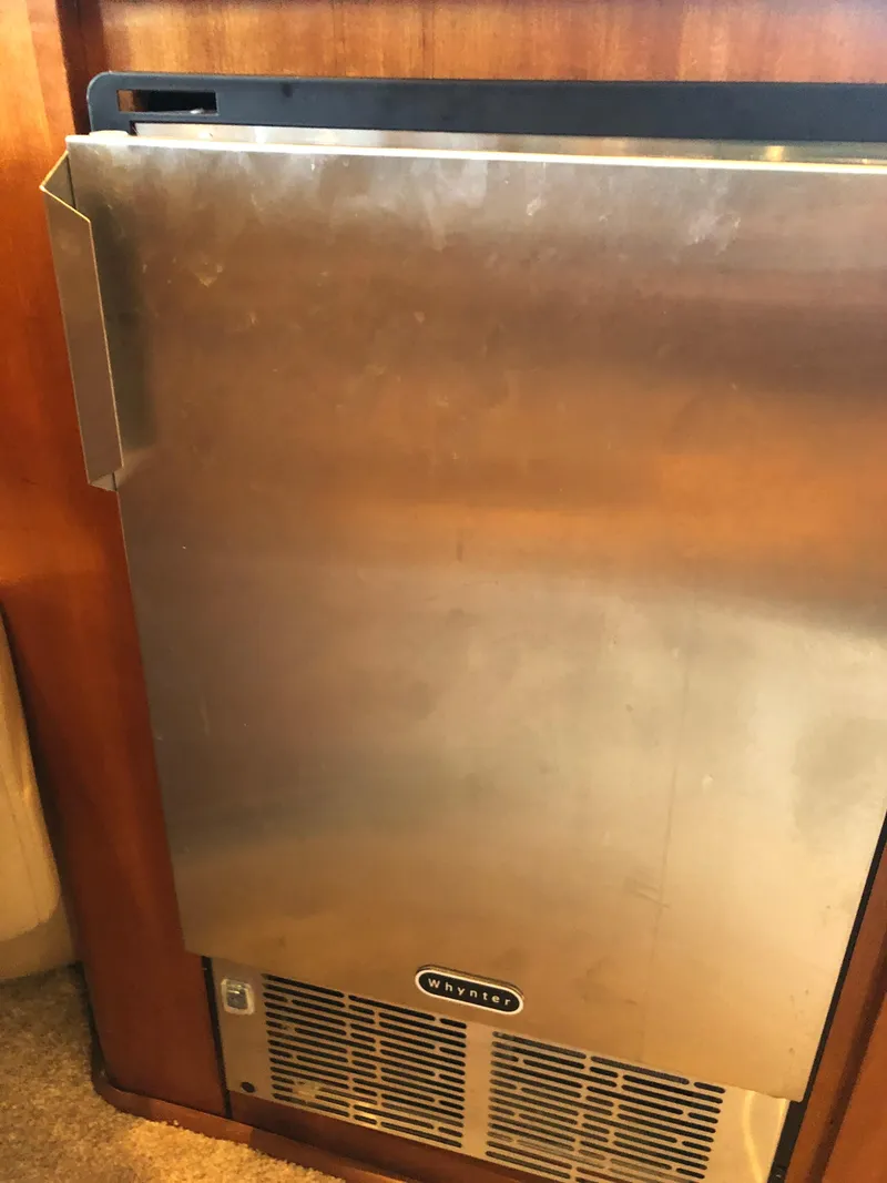 Slide: The Image of Whynter refrigerator in a 2007 Meridian 580 Pilothouse yacht. - 21