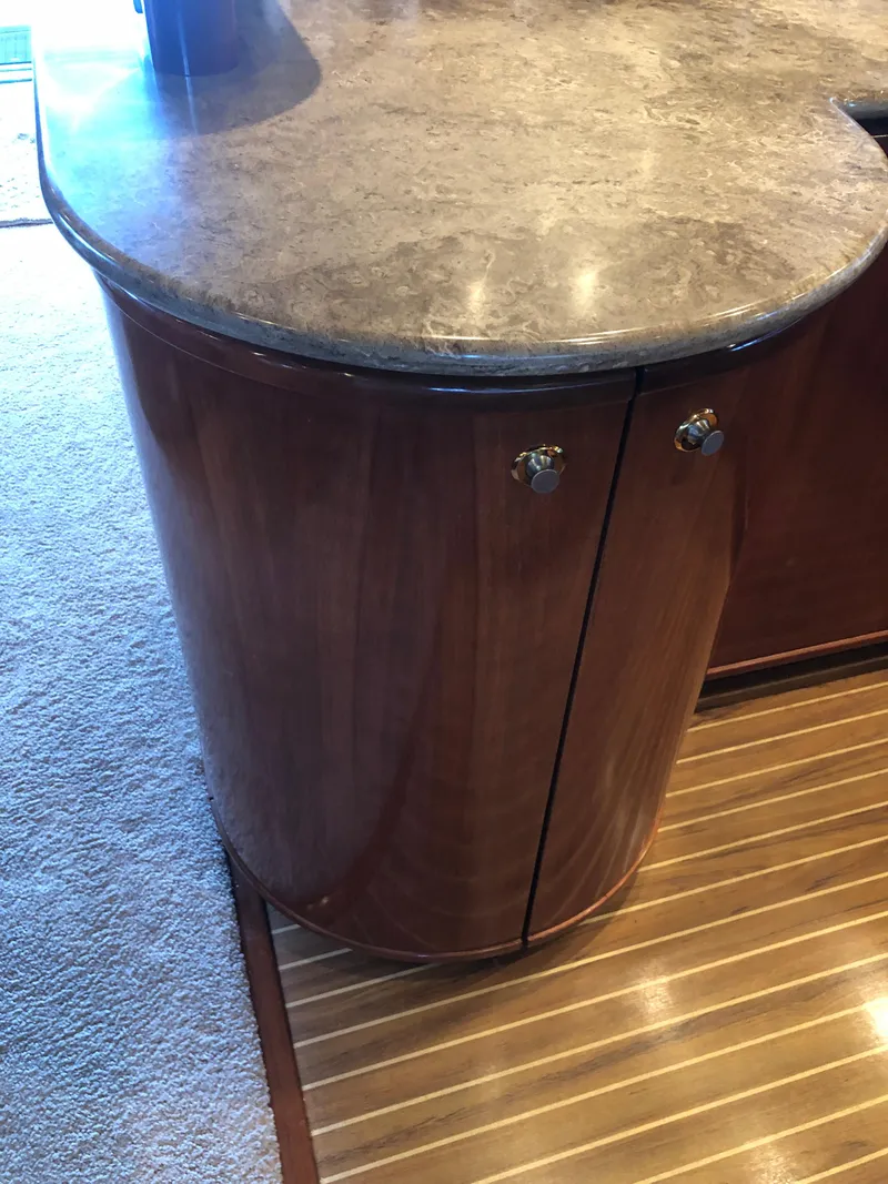 Slide: The Image of Wooden cabinet with marble top on 2007 Meridian 580 Pilothouse. - 34