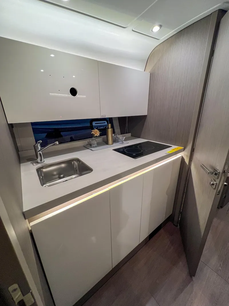 Slide: The Image of Modern kitchen area in 2023 Beneteau Gran Turismo GT 41 yacht. - 6