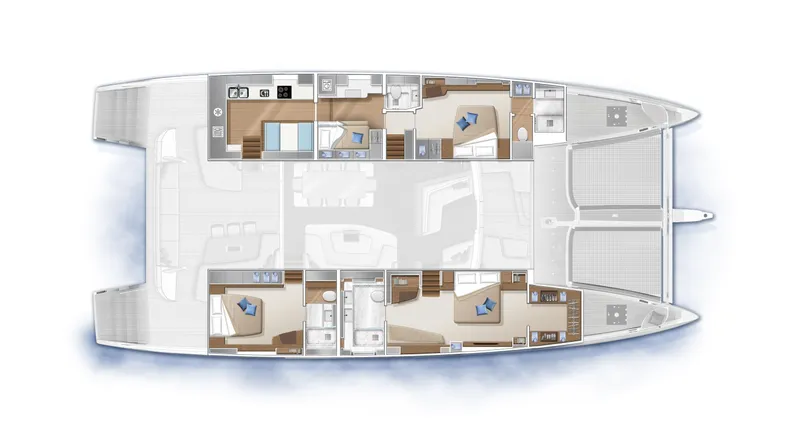 Slide: The Image of Manufacturer Provided Image: Lagoon SEVENTY 7 3 Cabin Layout Plan - 113
