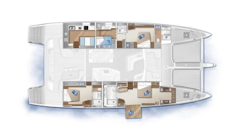 Slide: The Image of Manufacturer Provided Image: Lagoon SEVENTY 7 3 Cabin Layout Plan - 114