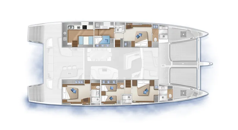 Slide: The Image of Manufacturer Provided Image: Lagoon SEVENTY 7 4 Cabin Layout Plan - 115