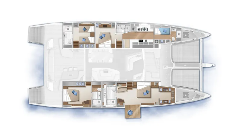 Slide: The Image of Manufacturer Provided Image: Lagoon SEVENTY 7 4 Cabin Layout Plan - 116