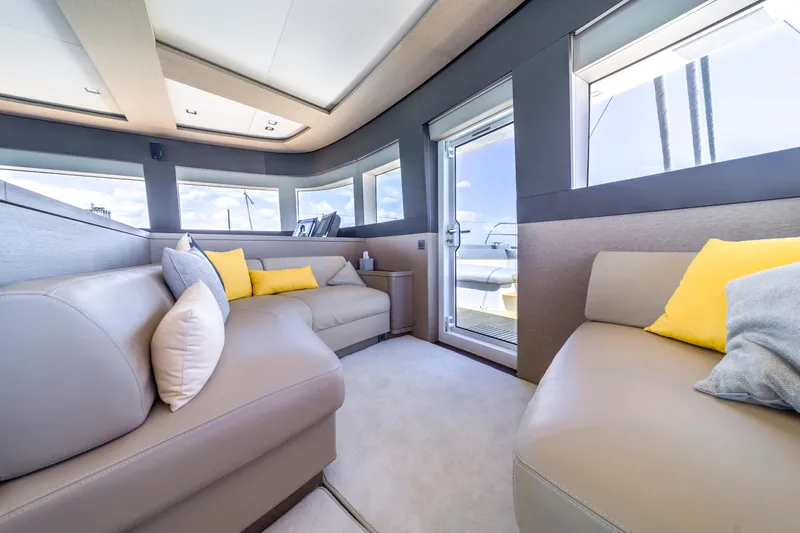 Slide: The Image of Luxurious interior of 2020 Lagoon SEVENTY 7 yacht with plush seating and modern design. - 46
