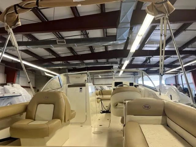 Slide: The Image of 2017 Key West 239 DFS boat interior in a storage facility. - 6