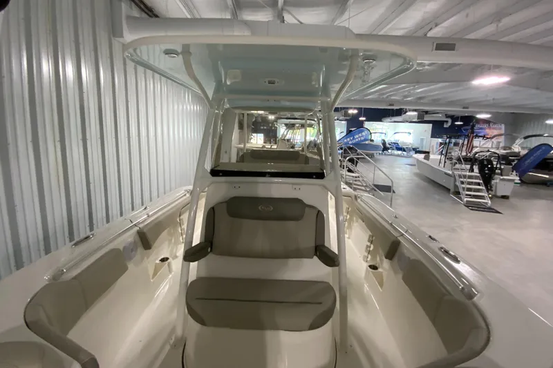 Slide: The Image of 2024 Key West 263 FS boat interior in showroom. - 26