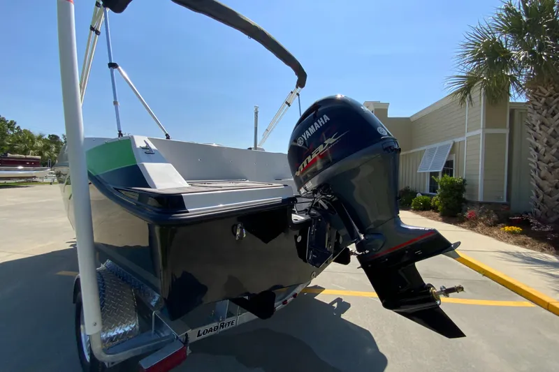 Slide: The Image of 2024 Starcraft SVX 171 boat with Yamaha outboard motor on trailer. - 5