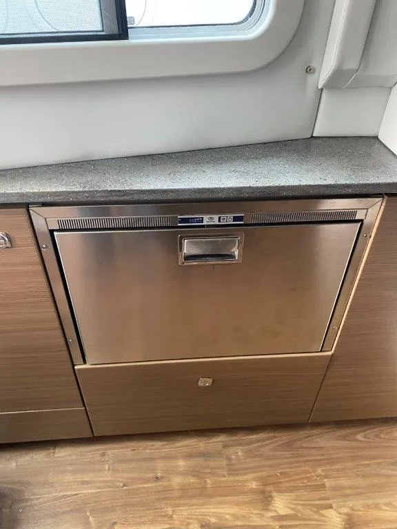 Slide: The Image of Stainless steel dishwasher in 2017 Formula 430 Super Sport Crossover yacht kitchen. - 10